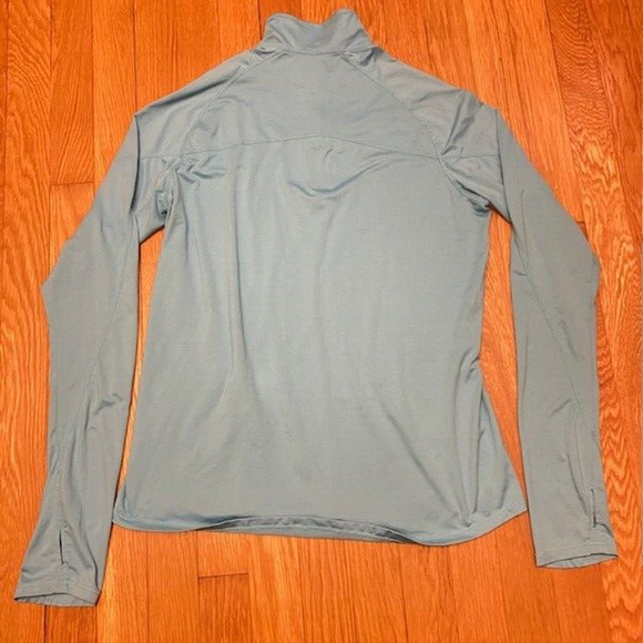 Mountain Hardware Women's Size Medium Blue 1/4 Zip Long Sleeve Running Top Shirt - Picture 5 of 6